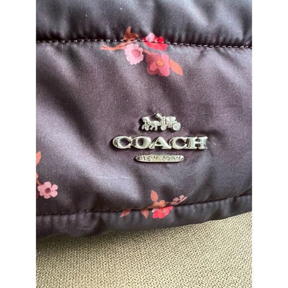 coach quilted floral charlie puffer backpack in baby bouquet 30667 - Picture 5 of 5